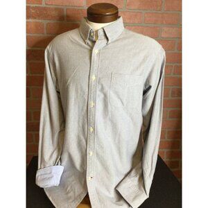 Cremieux Mens Long Sleeve Shirt Button Down Size L Slim Fit
